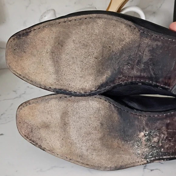 Salvatore Ferragamo Black Leather Slip-On Loafers - Picture 9 of 12